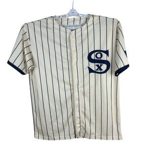 Chicago White Sox Pinstripe Baseball Jersey XL By Kick10 100% Polyester